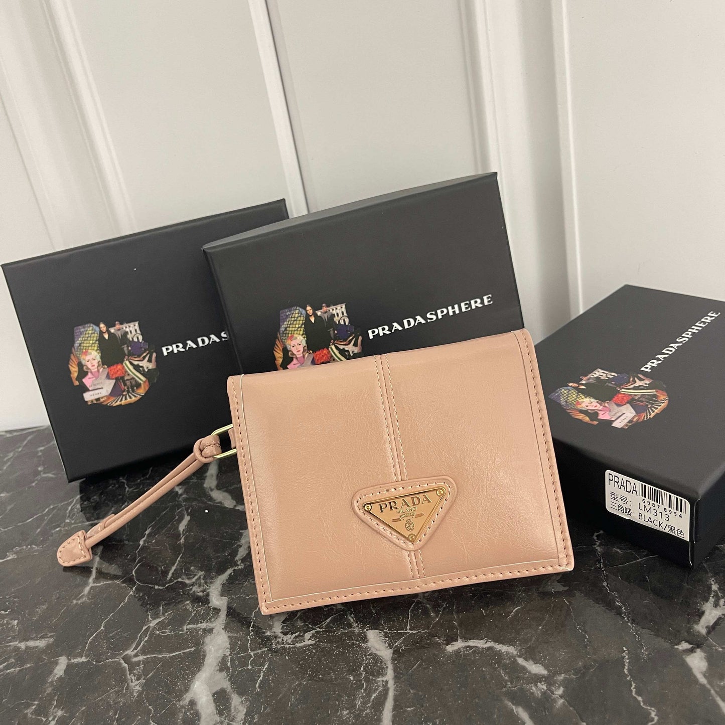 Small Soft Triangle Logo Wallet