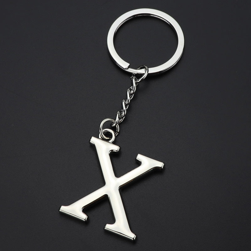English Alphabet Keychain Keychain Personal Name Letter Pendant