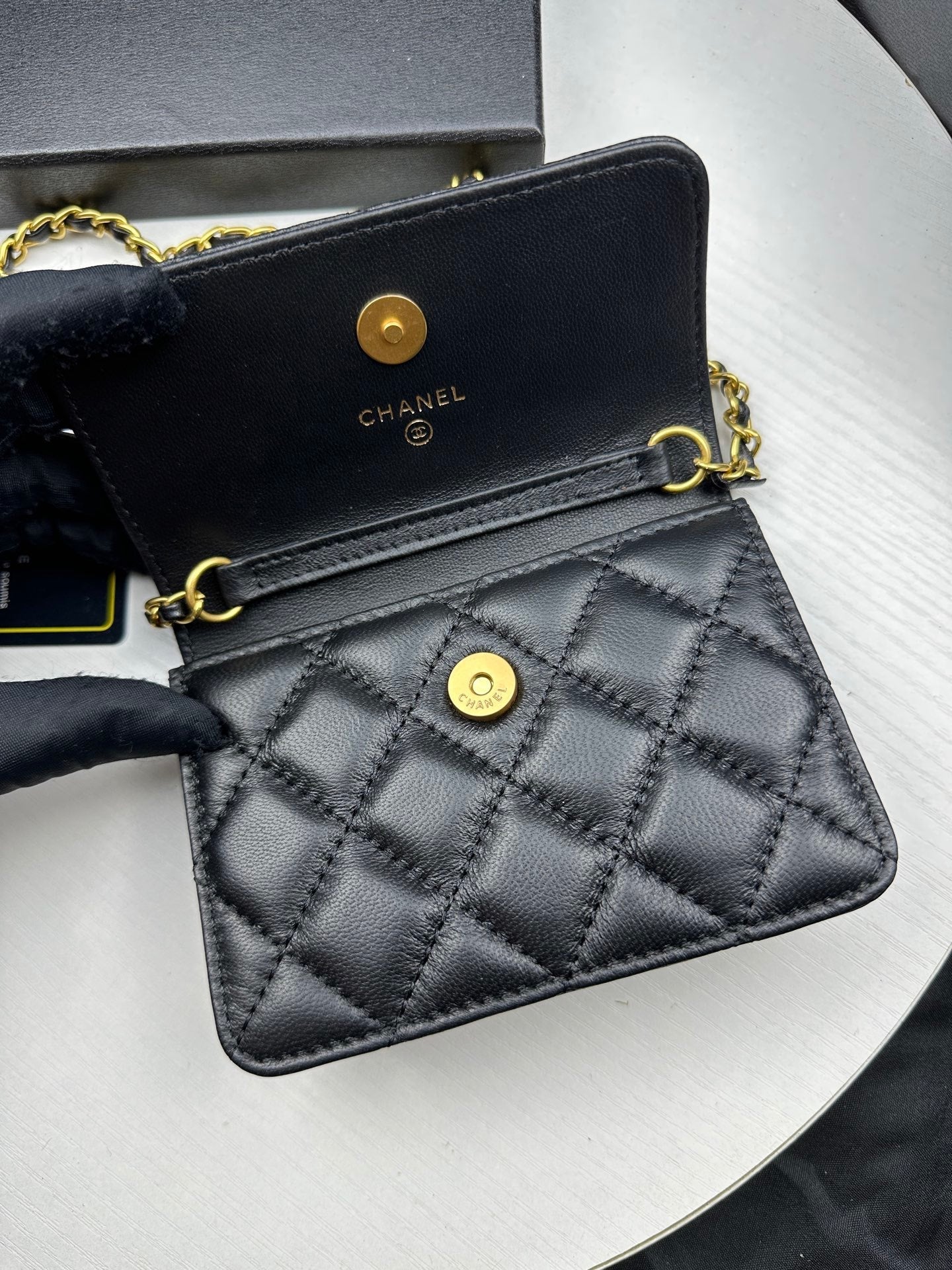 Pearl Crush Mini Flap Bag