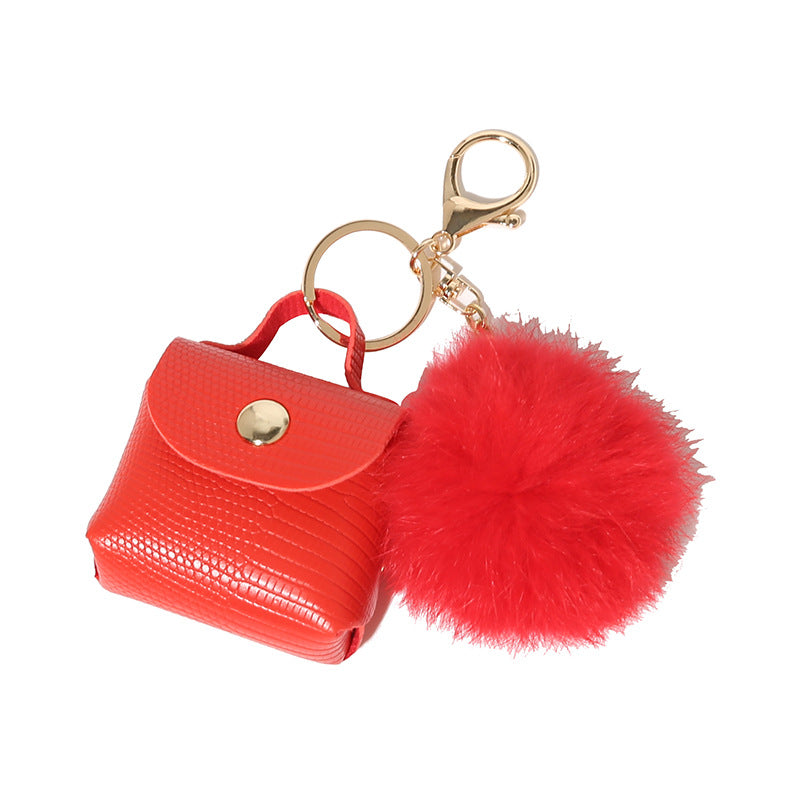 Ins Internet Celebrity Fur Ball Keychain Bag Ornaments