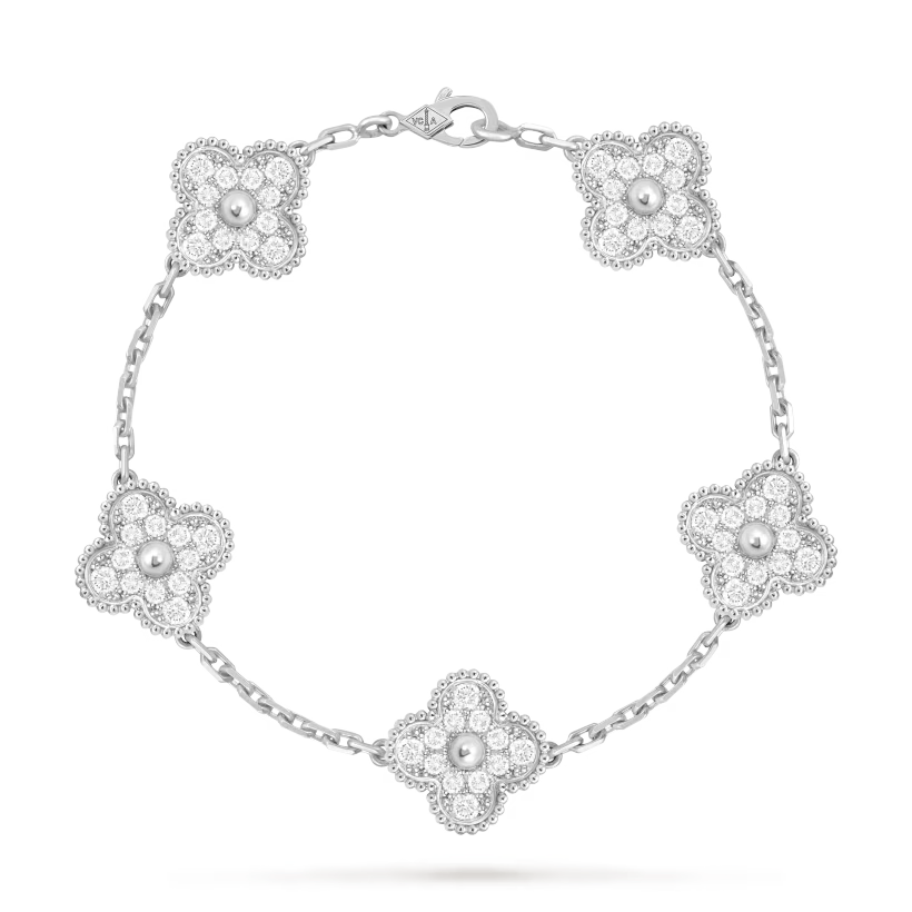 Vintage Alhambra bracelet, 5 motifs