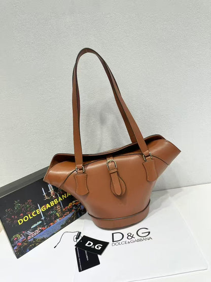 Capri Coffa Leather Tote Bag