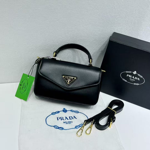 Triangle Logo Flap Shoulder Bag