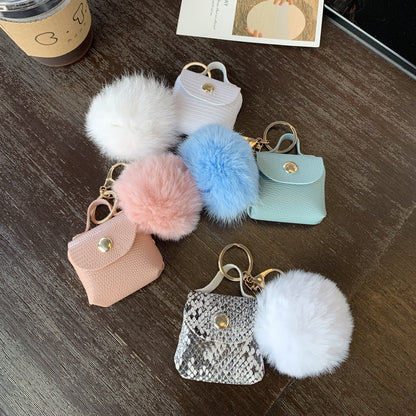 Ins Internet Celebrity Fur Ball Keychain Bag Ornaments
