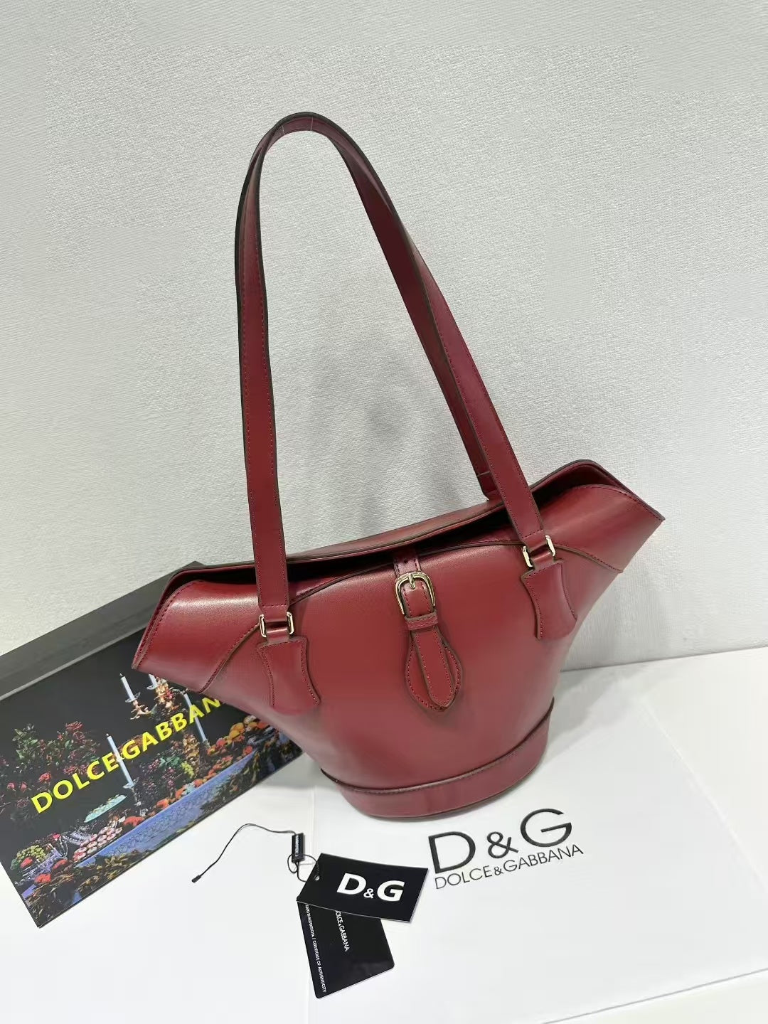 Capri Coffa Leather Tote Bag