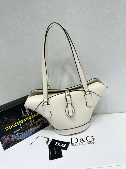 Capri Coffa Leather Tote Bag