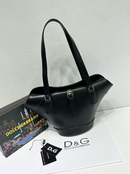 Capri Coffa Leather Tote Bag