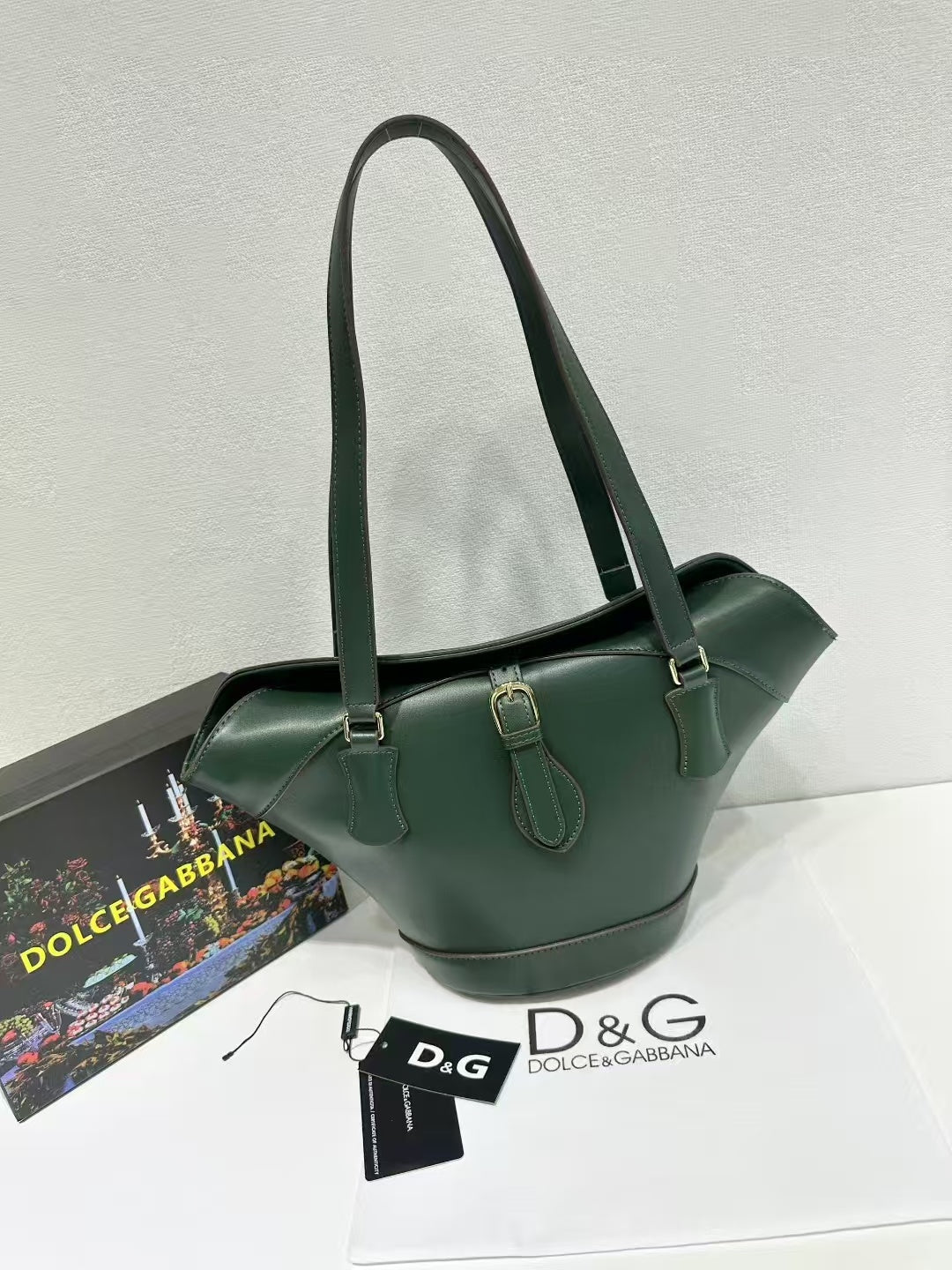 Capri Coffa Leather Tote Bag