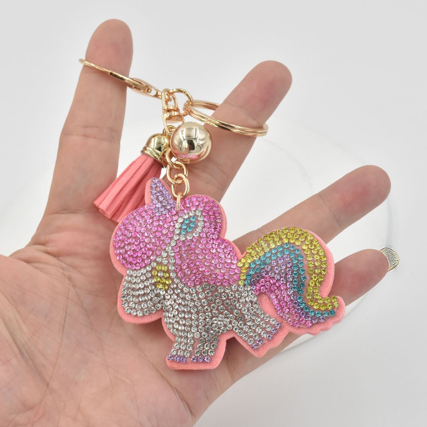 Girls' Keychain Rhinestone Bag Pendant