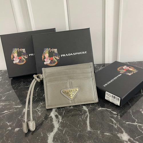 Card Holder With Triangle Logo