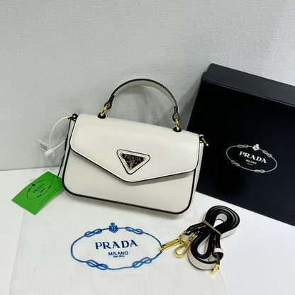 Triangle Logo Flap Shoulder Bag