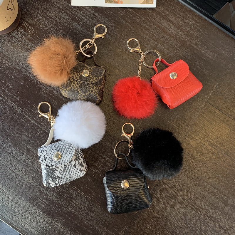 Ins Internet Celebrity Fur Ball Keychain Bag Ornaments