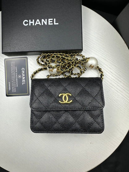Pearl Crush Mini Flap Bag