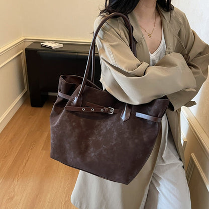 Retro Large Capacity Tote Bag For Women