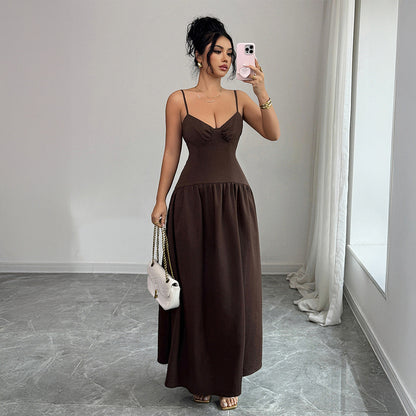 Women's Elegant Vintage-style Slip Dress