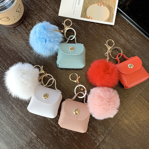 Ins Internet Celebrity Fur Ball Keychain Bag Ornaments