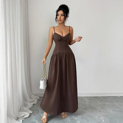 Women's Elegant Vintage-style Slip Dress
