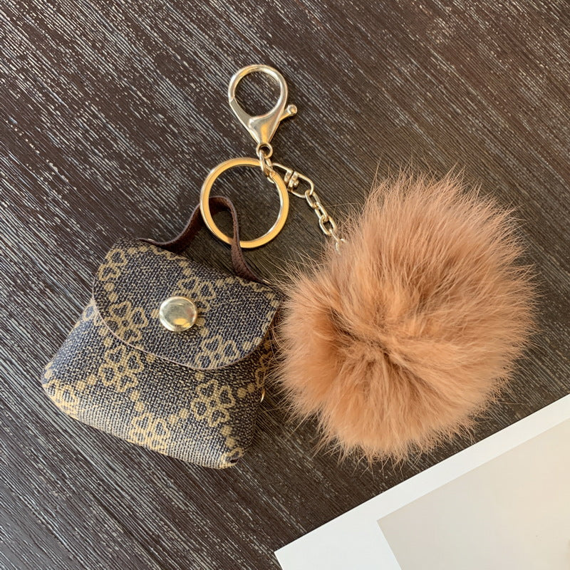 Ins Internet Celebrity Fur Ball Keychain Bag Ornaments