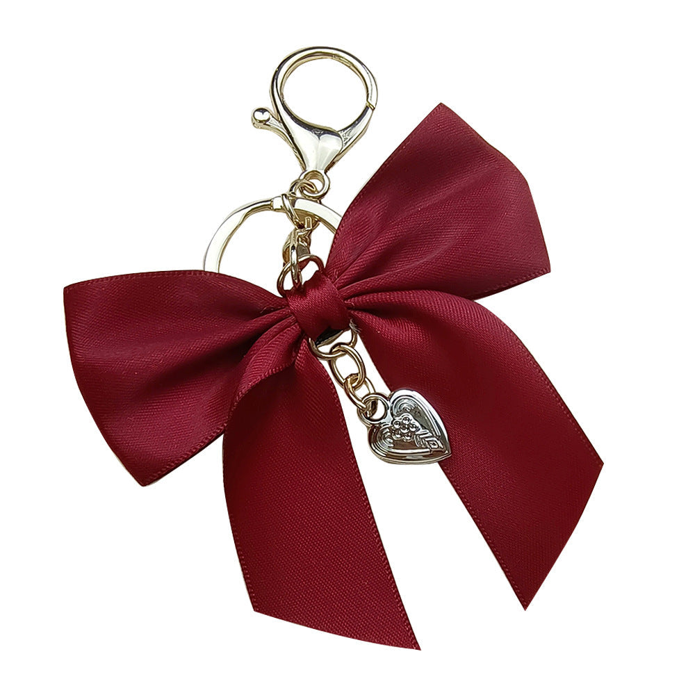 Red Bow Keychain Fashion Bag Package Pendant Ins