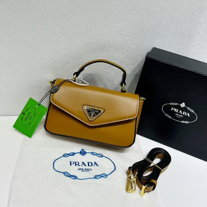 Triangle Logo Flap Shoulder Bag