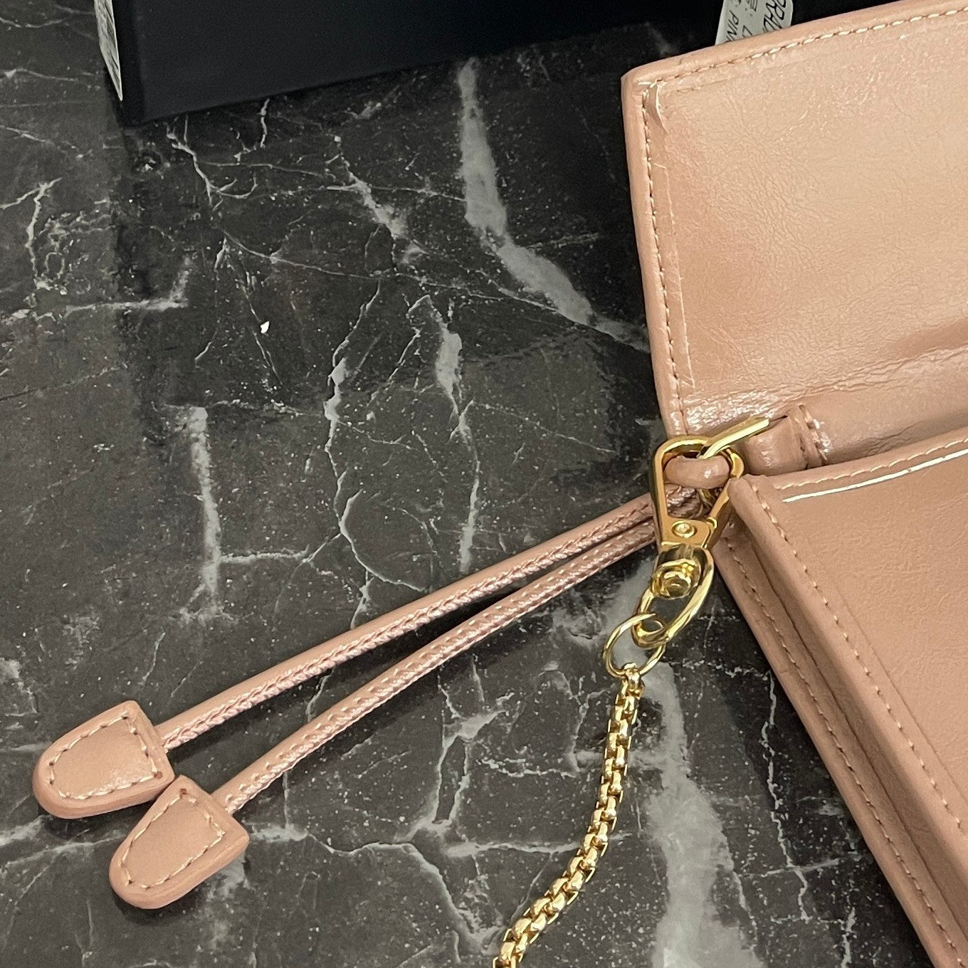 Flap Closure Black Leather Wallet