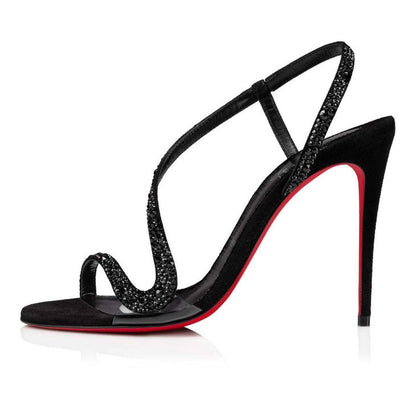 Rosalie Strass 100 mm Sandals