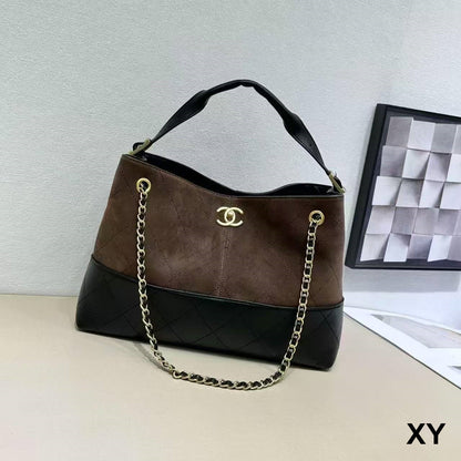 Suede Shopping Bag