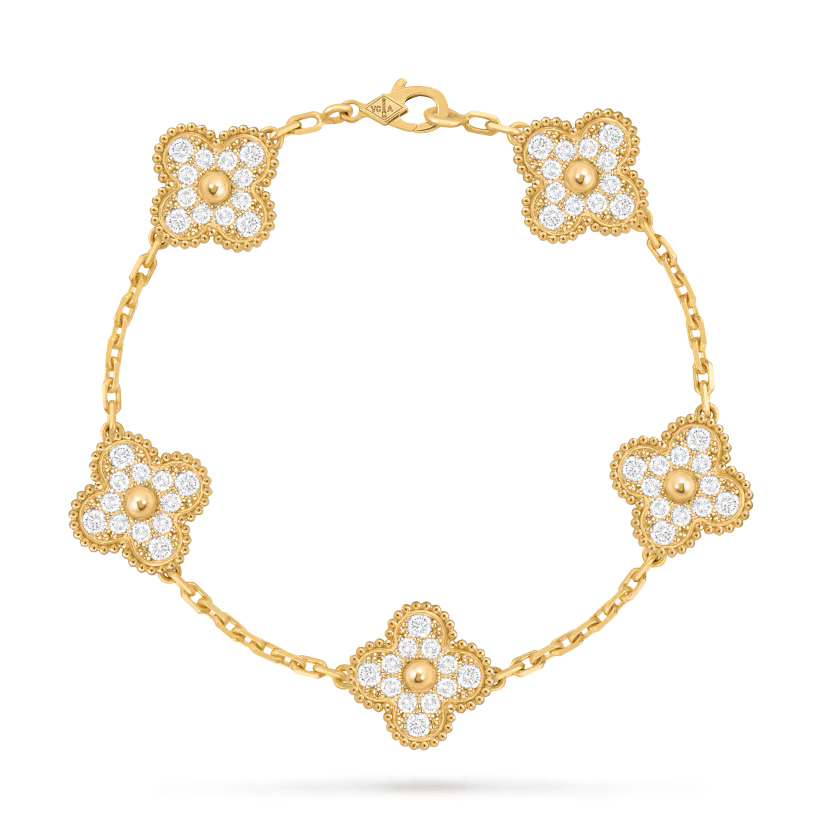 Vintage Alhambra bracelet, 5 motifs